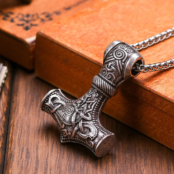 WorldNorse Thor's Hammer Stainless Steel Pendant Necklace