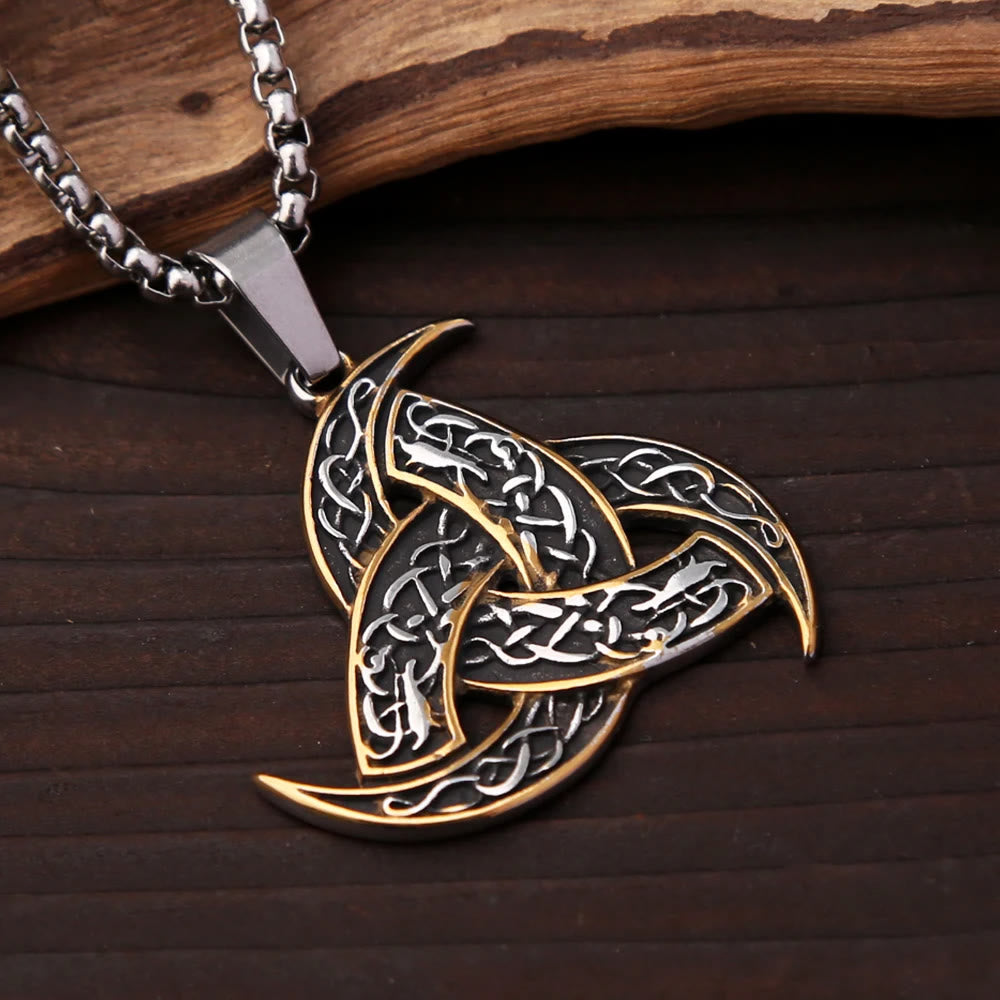 WorldNorse Triple Horn Of Odin Necklace