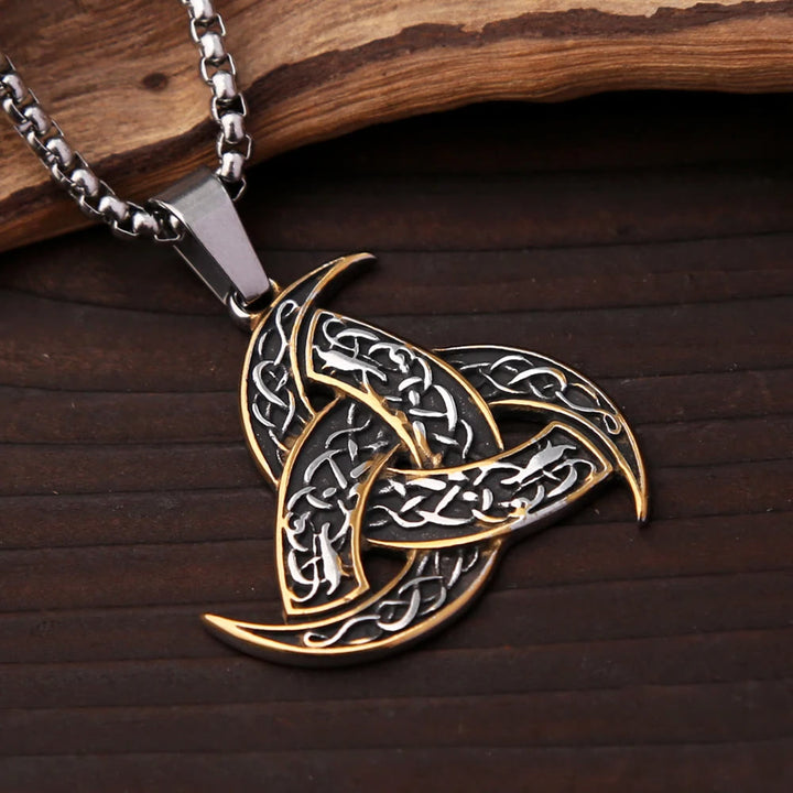 WorldNorse Triple Horn Of Odin Necklace