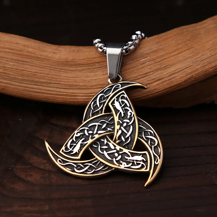 WorldNorse Triple Horn Of Odin Necklace