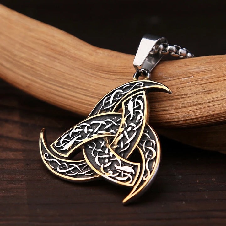 WorldNorse Triple Horn Of Odin Necklace