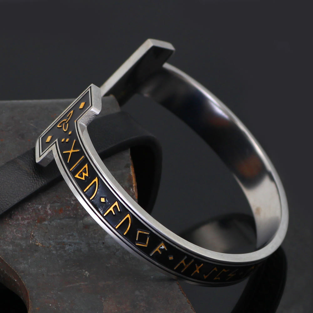 WorldNorse Viking Arm Ring With Elder Rune Bracelet