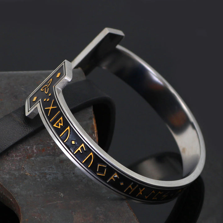 WorldNorse Viking Arm Ring With Elder Rune Bracelet