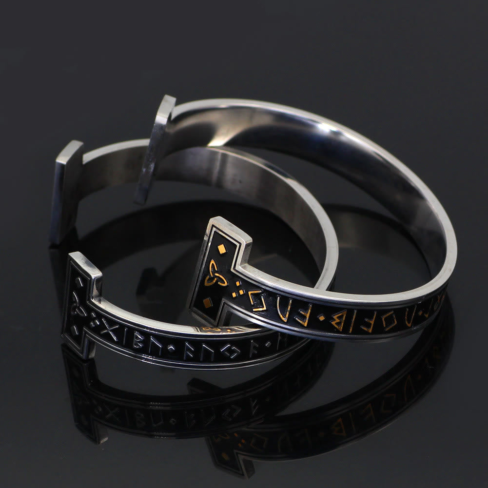 WorldNorse Viking Arm Ring With Elder Rune Bracelet