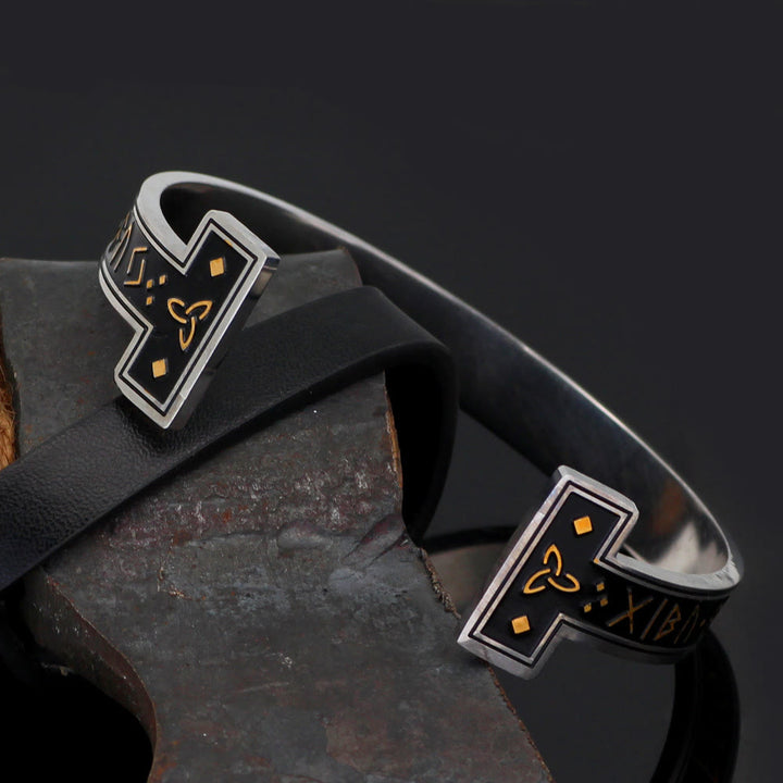 WorldNorse Viking Arm Ring With Elder Rune Bracelet