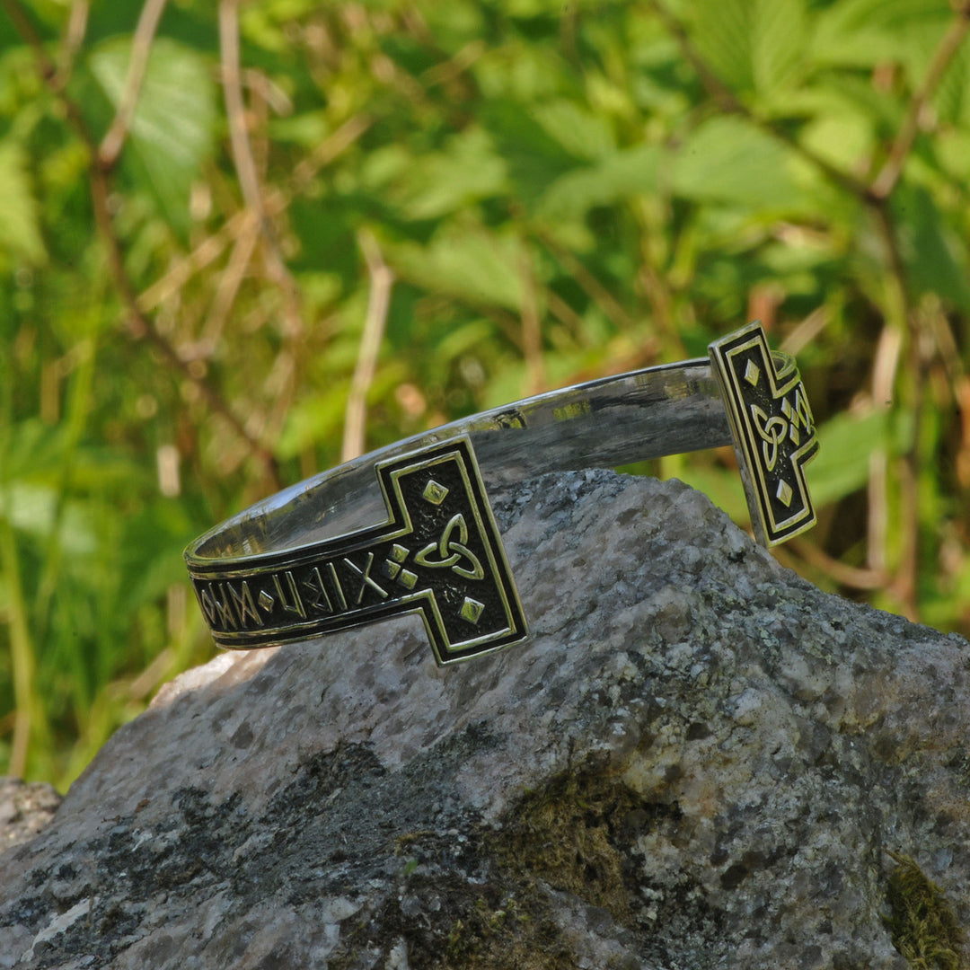WorldNorse Viking Arm Ring With Elder Rune Bracelet