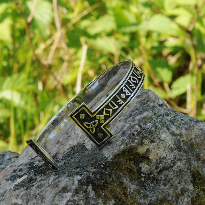 WorldNorse Viking Arm Ring With Elder Rune Bracelet