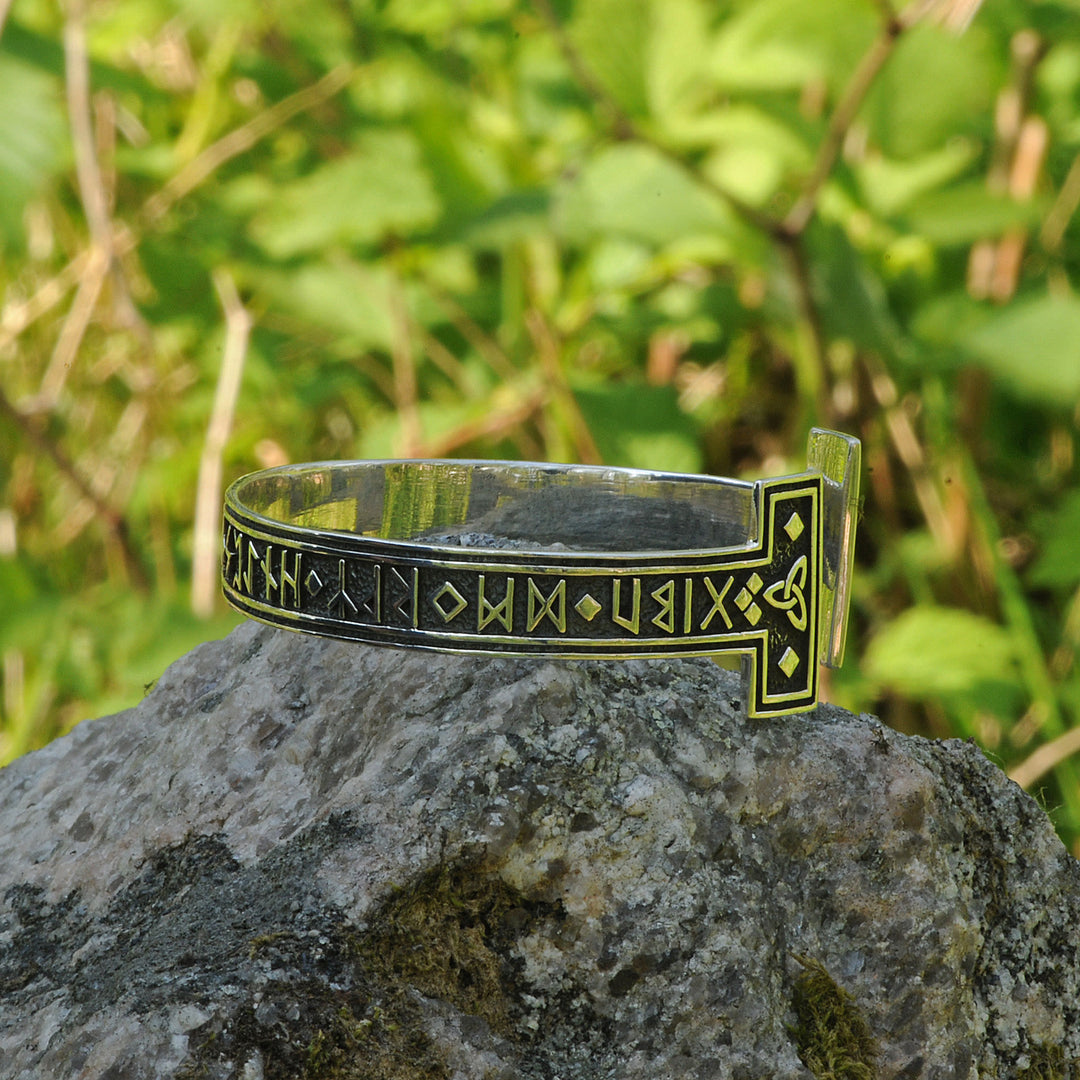 WorldNorse Viking Arm Ring With Elder Rune Bracelet