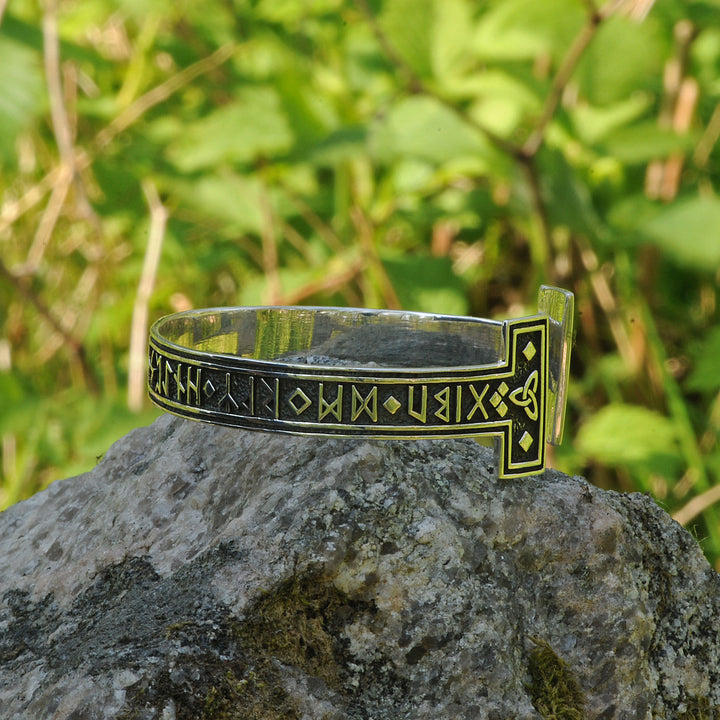 WorldNorse Viking Arm Ring With Elder Rune Bracelet