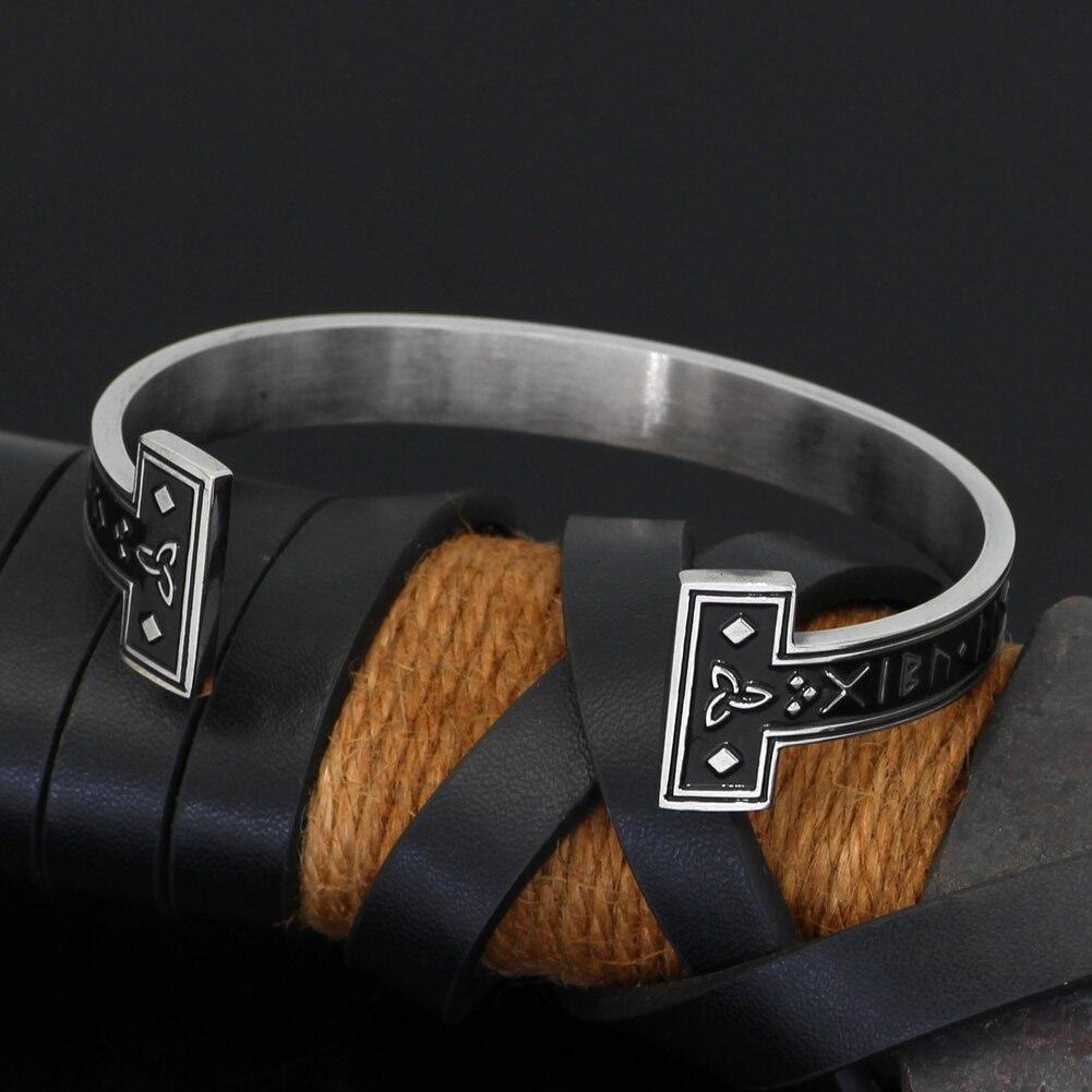 WorldNorse Viking Arm Ring With Elder Rune Bracelet