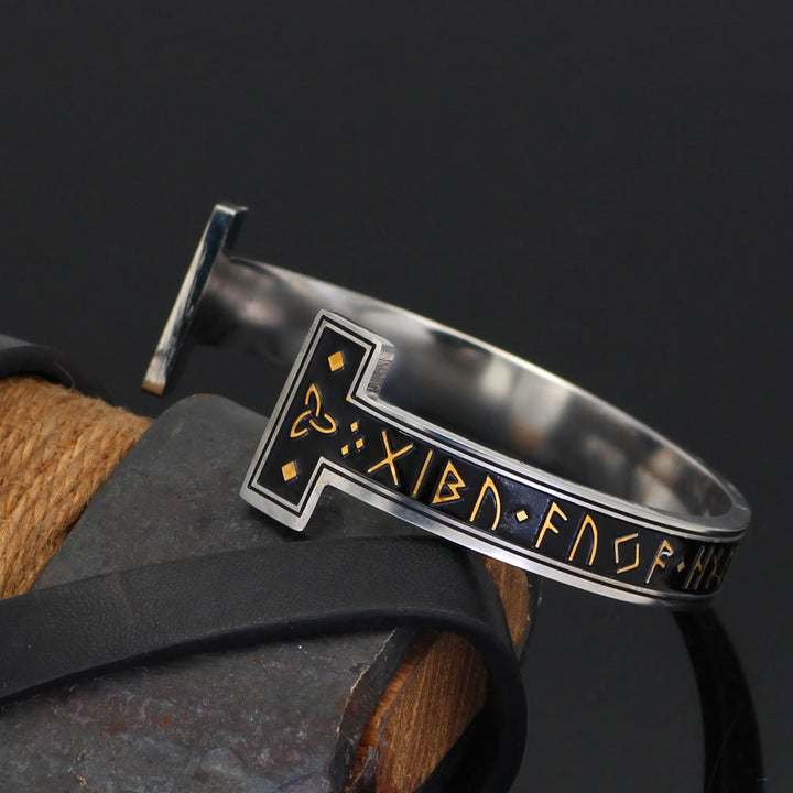 WorldNorse Viking Arm Ring With Elder Rune Bracelet