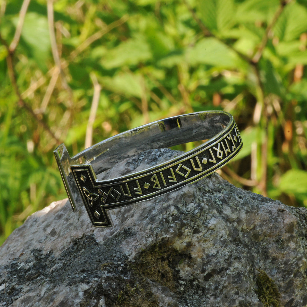 WorldNorse Viking Arm Ring With Elder Rune Bracelet