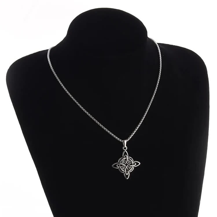 WorldNorse Classic Celtic Trinity Knot Interconnect Necklace
