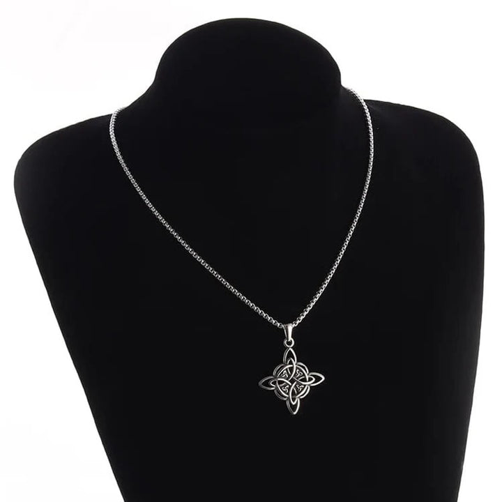 WorldNorse Classic Celtic Trinity Knot Interconnect Necklace