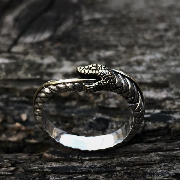 WorldNorse Personality Viking Snake Opening Ring