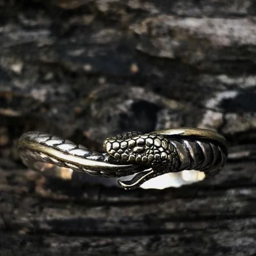 WorldNorse Personality Viking Snake Opening Ring