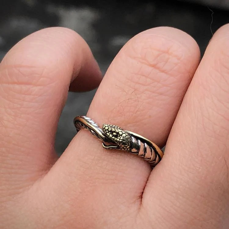 WorldNorse Personality Viking Snake Opening Ring