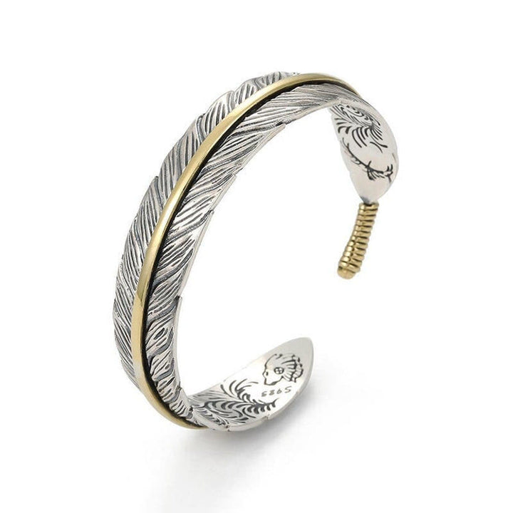 WorldNorse Huginn & Muninn Feather Bracelet