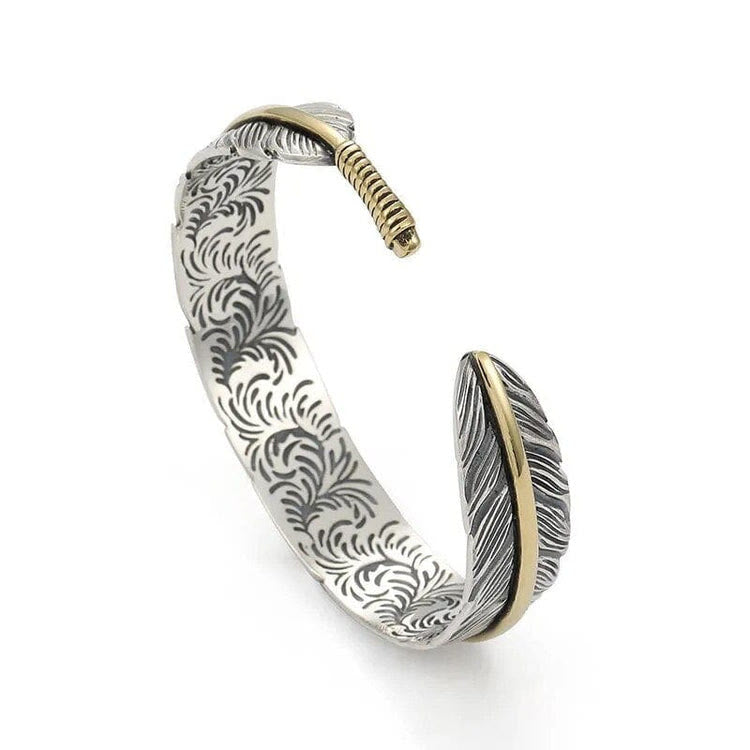 WorldNorse Huginn & Muninn Feather Bracelet