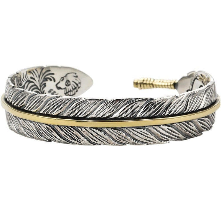 WorldNorse Huginn & Muninn Feather Bracelet
