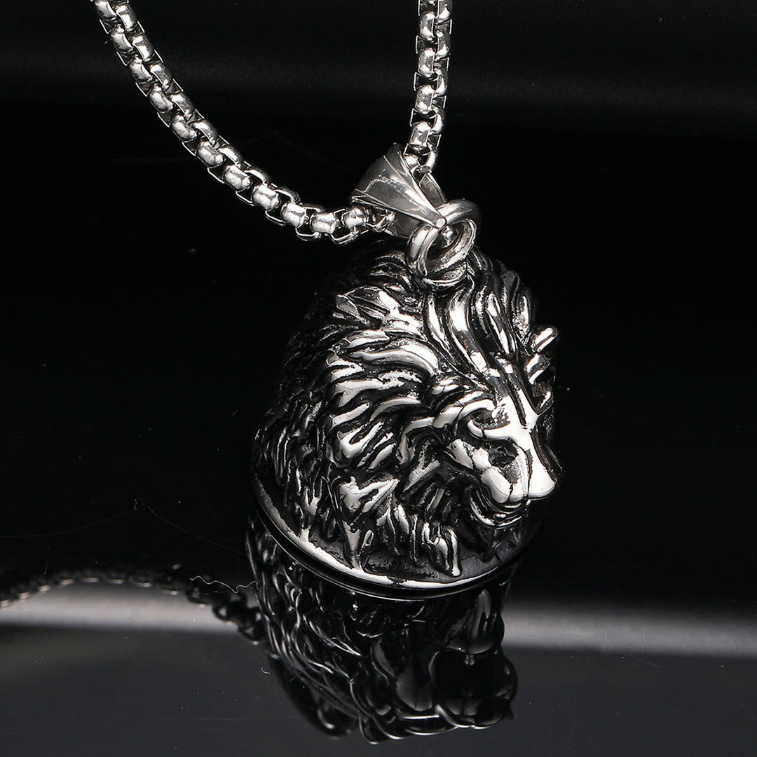 WorldNorse Domineering Animal Bell Pendant Rider Necklace