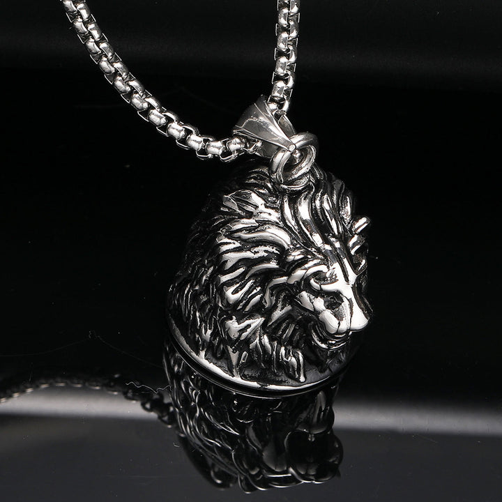 WorldNorse Domineering Animal Bell Pendant Rider Necklace