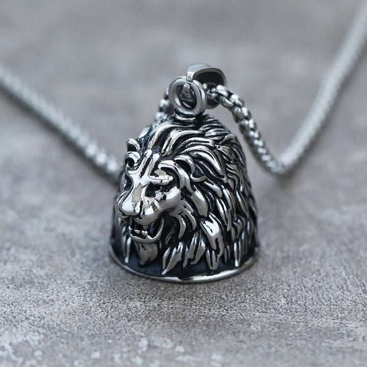 WorldNorse Domineering Animal Bell Pendant Rider Necklace
