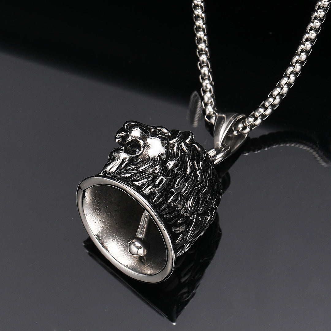 WorldNorse Domineering Animal Bell Pendant Rider Necklace