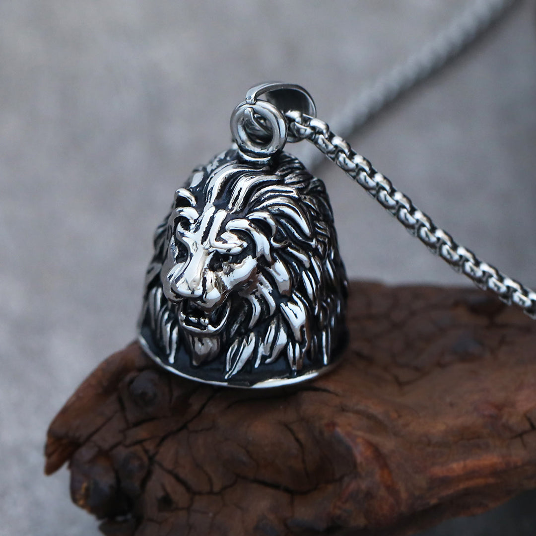 WorldNorse Domineering Animal Bell Pendant Rider Necklace