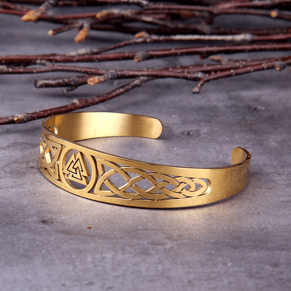WorldNorse Valknut And Celtic Knot Symbol Bracelet