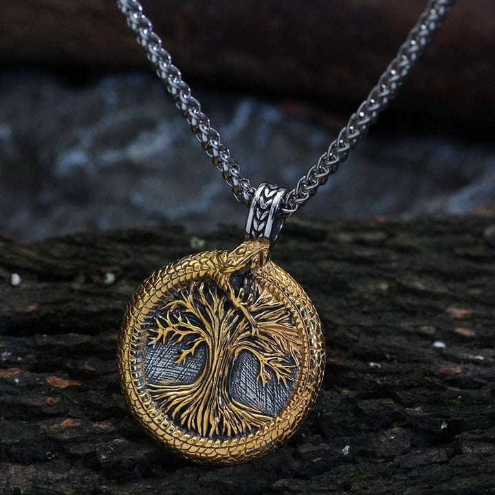 WorldNorse Tree Of Life With Jormungandr Necklace