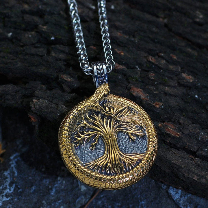 WorldNorse Tree Of Life With Jormungandr Necklace