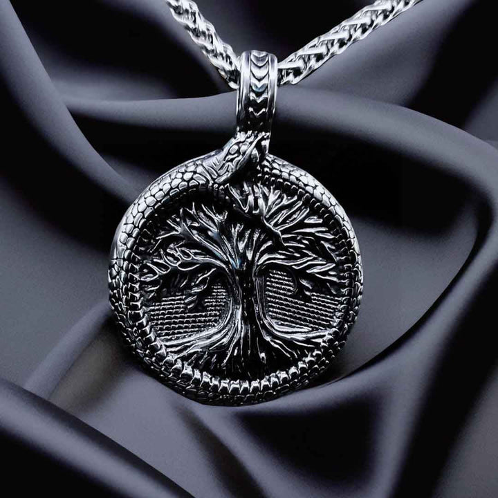 WorldNorse Tree Of Life With Jormungandr Necklace