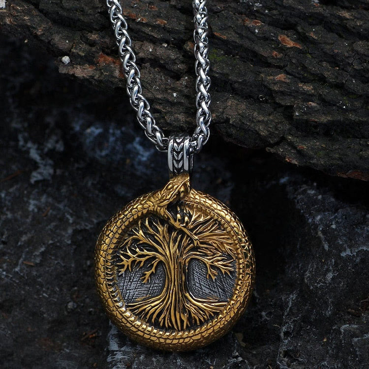 WorldNorse Tree Of Life With Jormungandr Necklace