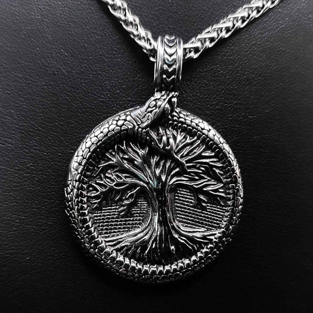 WorldNorse Tree Of Life With Jormungandr Necklace