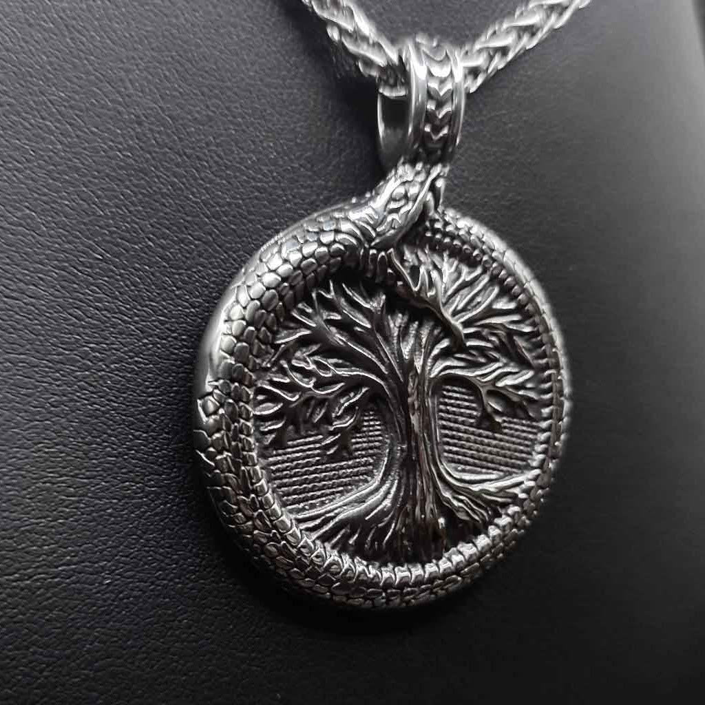 WorldNorse Tree Of Life With Jormungandr Necklace