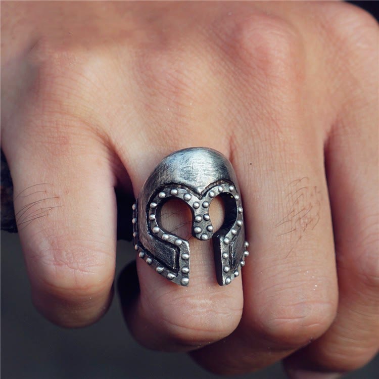 WorldNorse Ancient Greek Warriors Helmet Ring