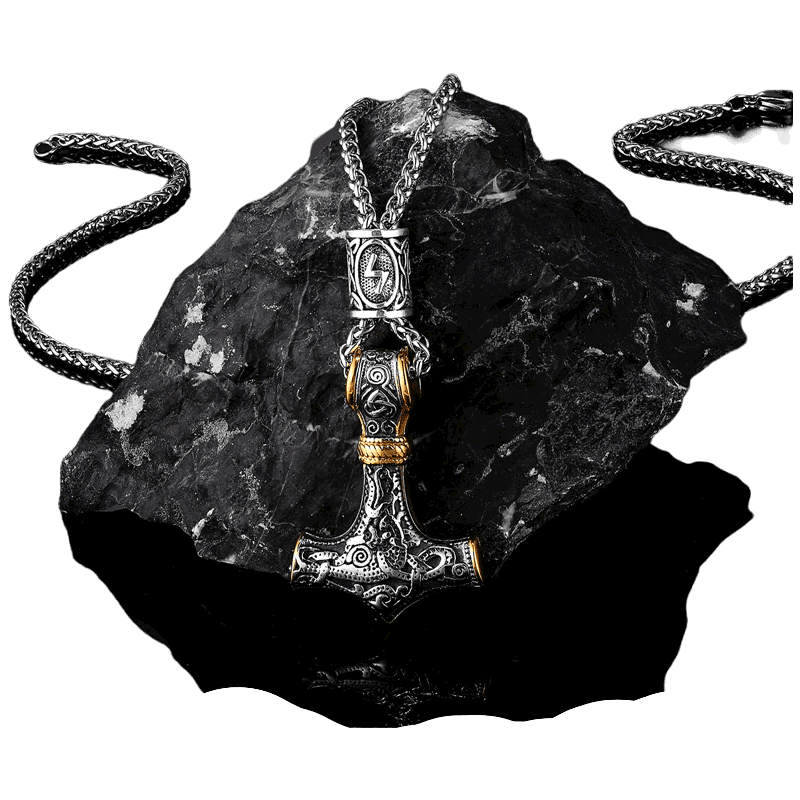 WorldNorse Viking Mjolnir Thor’s Hammer Necklace