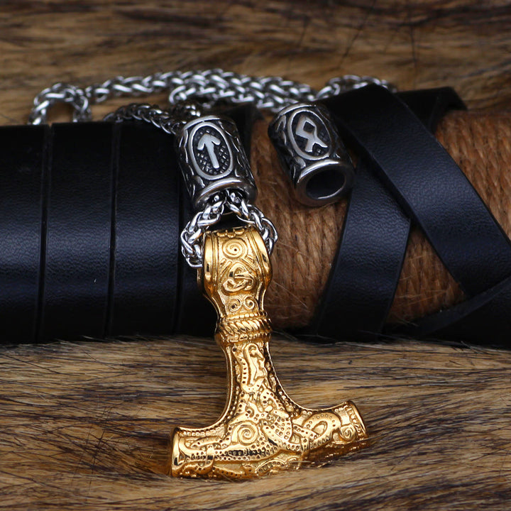 WorldNorse Viking Mjolnir Thor’s Hammer Necklace