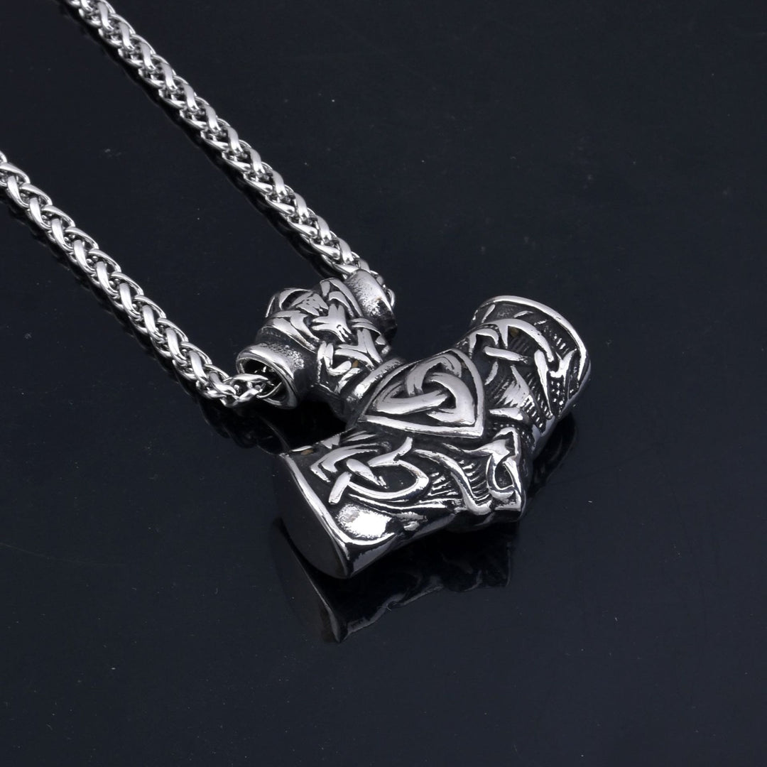WorldNorse Thor's Hammer Mjolnir Triquetra Anchor Necklace