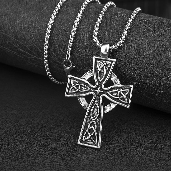 WorldNorse Viking Amulet Triquetra Celtic Knot Cross Necklace