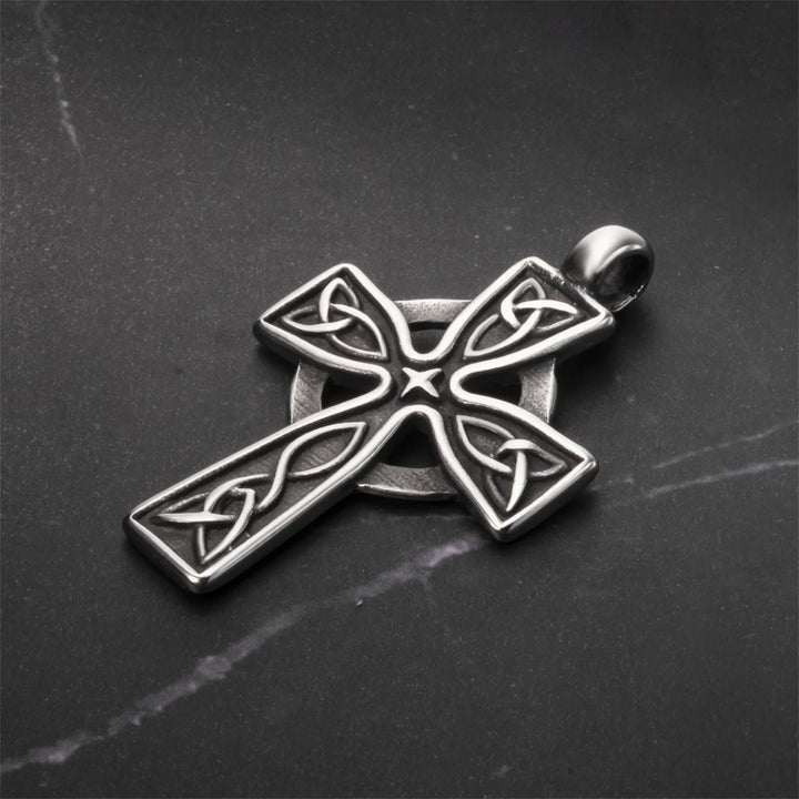 WorldNorse Viking Amulet Triquetra Celtic Knot Cross Necklace