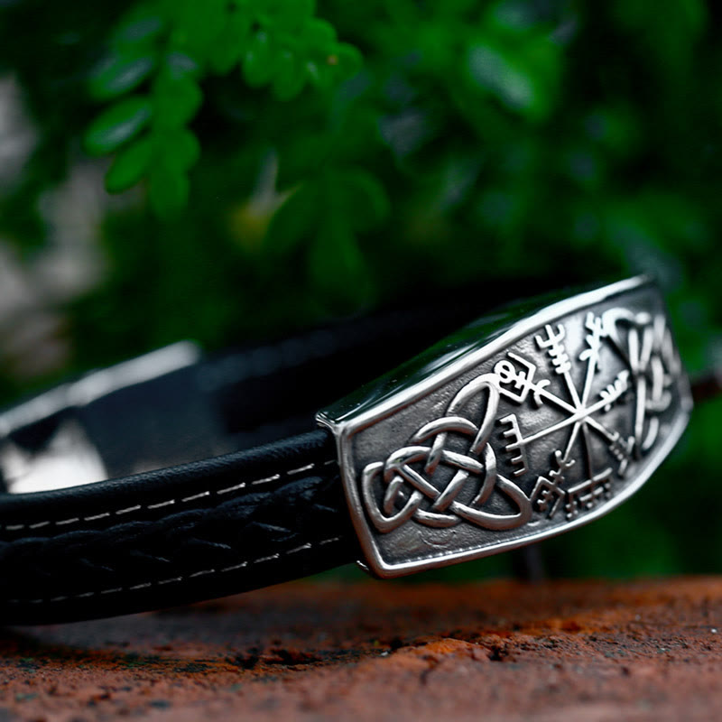 WorldNorse Classic Viking Vegvisir And Celtic Knot  Bracelet