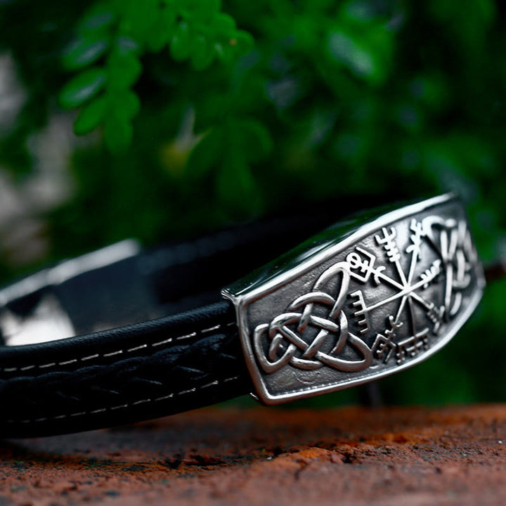 WorldNorse Classic Viking Vegvisir And Celtic Knot  Bracelet