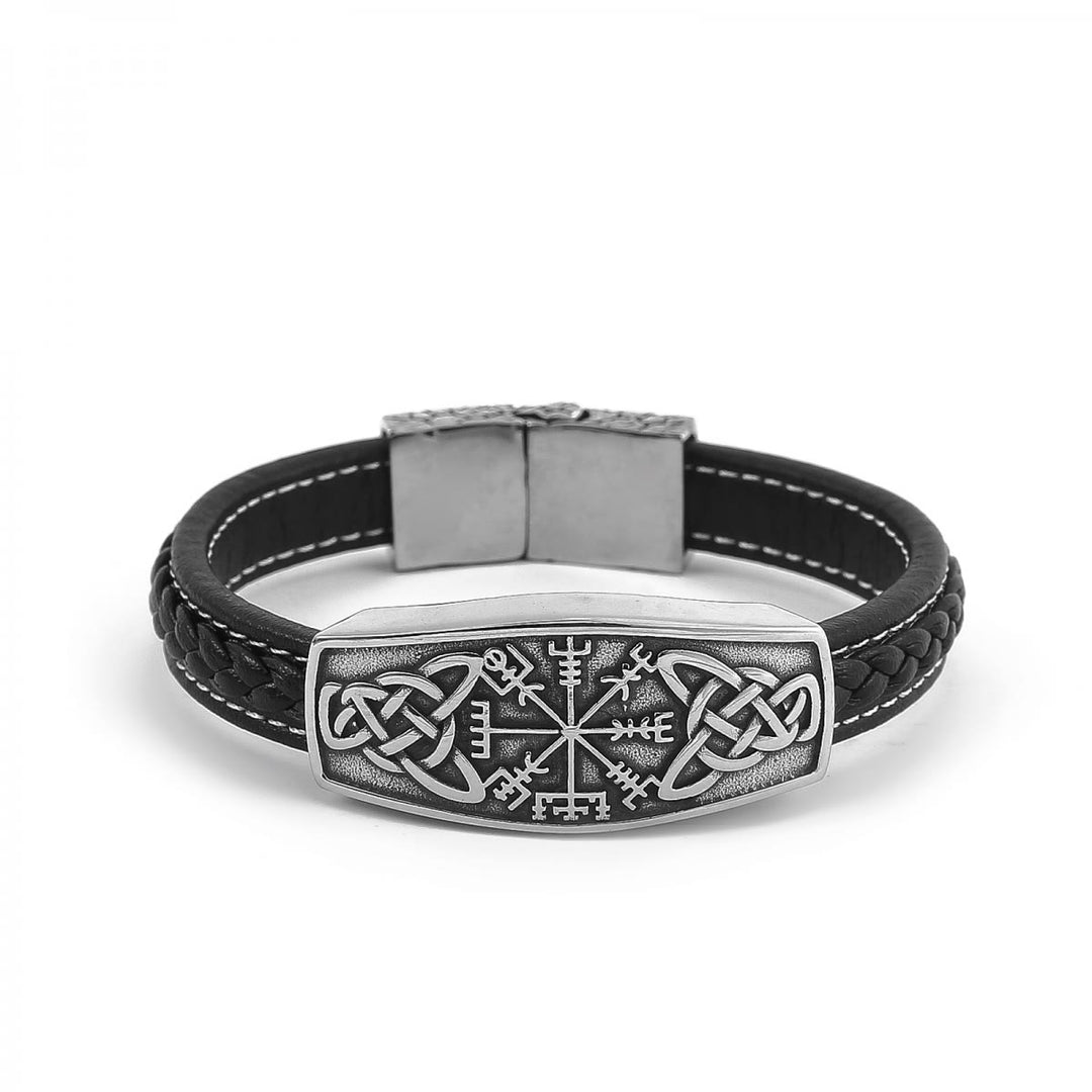 WorldNorse Classic Viking Vegvisir And Celtic Knot  Bracelet