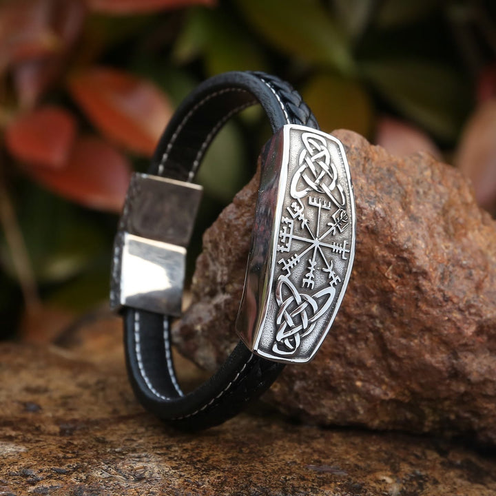 WorldNorse Classic Viking Vegvisir And Celtic Knot  Bracelet