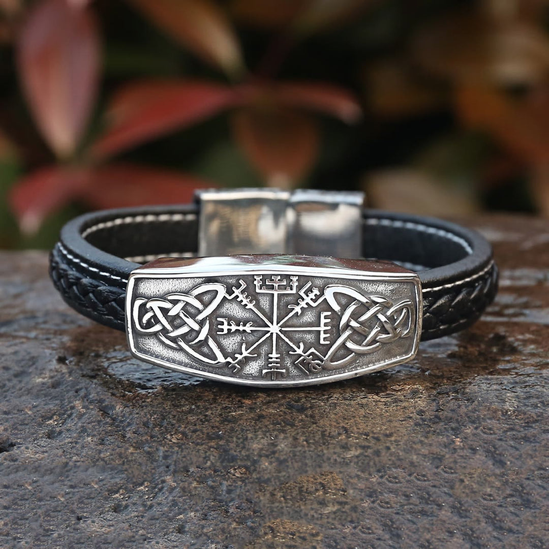 WorldNorse Classic Viking Vegvisir And Celtic Knot  Bracelet