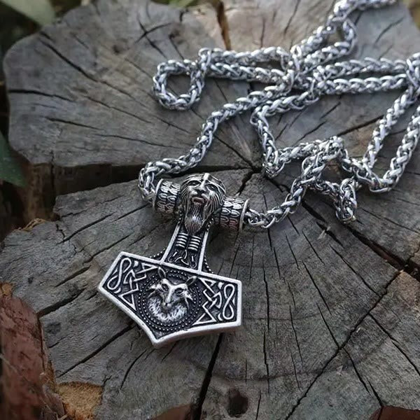 WorldNorse Viking Man Thor's Hammer Mjolnir Necklace