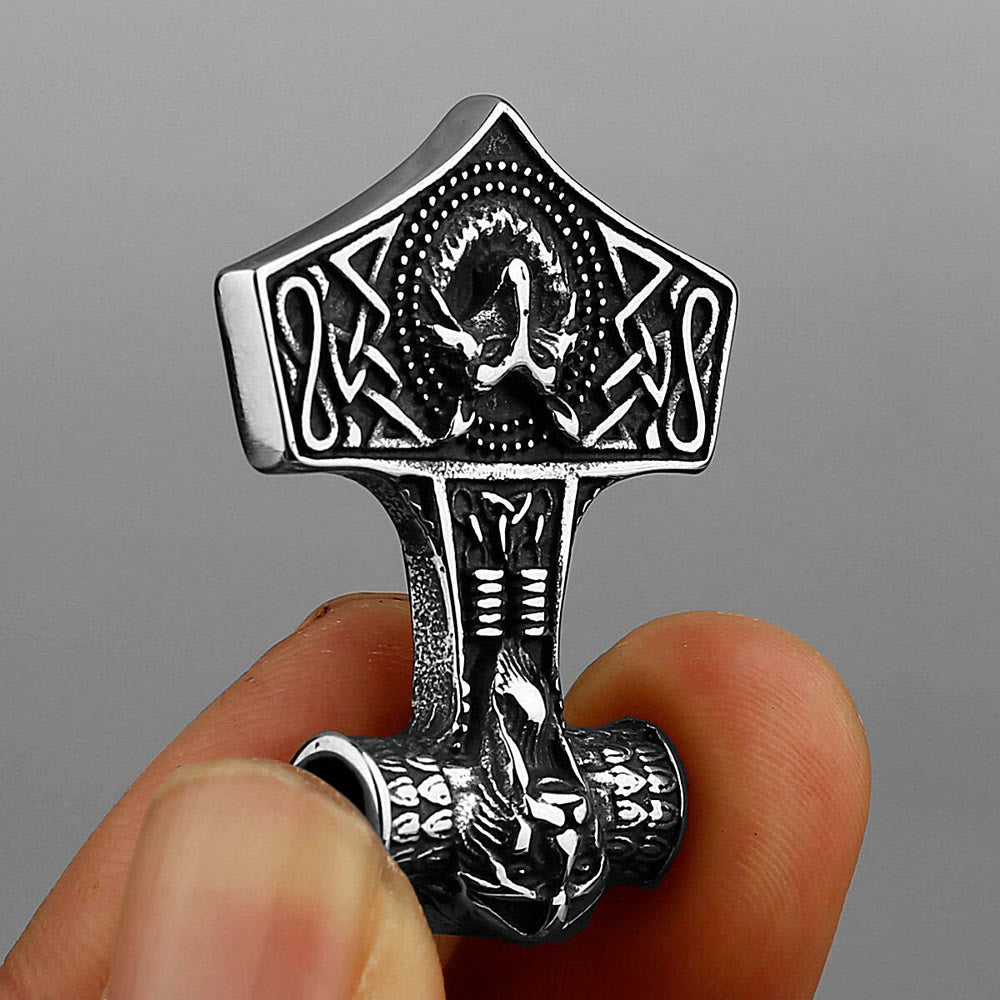 WorldNorse Viking Man Thor's Hammer Mjolnir Necklace