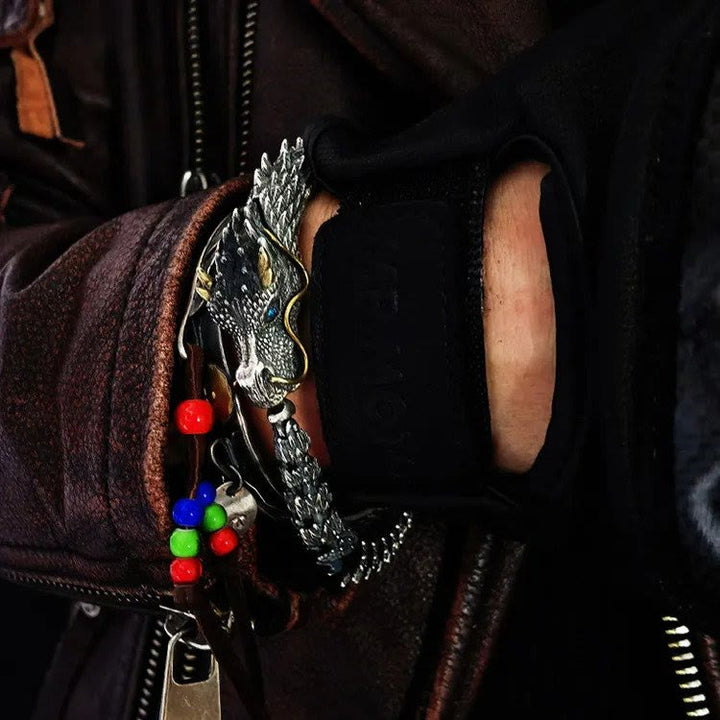 WorldNorse Handmade Three Dimensional Dragon Bracelet